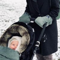 Mănuși cărucior La Millou Velvet Collection Khaki imaginea #2 — magazin online Desire.md