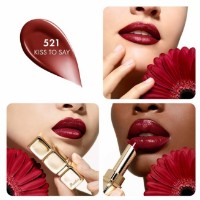 Помада для губ Guerlain KissKiss Shine Bloom Lip 521 Kiss To Say Makeup фото №2 — интернет-магазин Desire.md