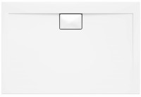 Cadița de duș Polimat Vegar White Square 120x90x1.5x4.5 (16240)