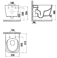 Vas WC Creavit Elegant EG321.00CB/KC1103.01.00 RimOFF imaginea #2 — magazin online Desire.md