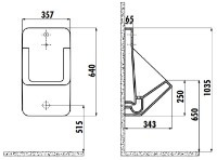 Писсуар Creavit TP640 -00BM00E фото №2 — интернет-магазин Desire.md