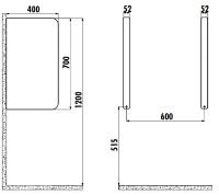 Separator pentru pisoar Creavit TP690 Basalt Mat imaginea #2 — magazin online Desire.md