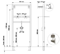 Инсталляция для умывальника Visam Quick And Easy фото №2 — интернет-магазин Desire.md