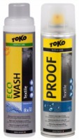 Impregnarea pentru haine Toko Duo-Pack Textile Proof & Eco Textile Wash 250ml (5582504)
