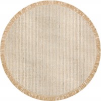 Ковёр Eko Hali Brooklyn BRK 01 Cream Silver Round 1.30x1.30m фото №1 — интернет-магазин Desire.md