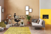 Covor Eko Hali Capella CPL 03 Antrasit Yellow 1.35x2.00m imaginea #3 — magazin online Desire.md