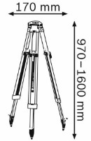 Tripod pentru nivela Bosch BT 160 (0601091200) imaginea #2 — magazin online Desire.md