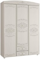 Шкаф Олмеко Каросина 3Д Патина/Вудлайн Кремовый/Сандал Белый