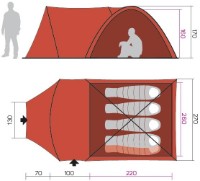 Палатка Hannah Trible 4 Capulet Olive фото №8 — интернет-магазин Desire.md