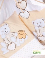 Lenjerie de pat pentru copii Albero Mio Teddy Bear Beige (C-2 H136)