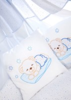 Lenjerie de pat pentru copii Albero Mio Teddy Bear Blue (C-3 H108)