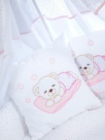 Lenjerie de pat pentru copii Albero Mio Teddy Bear Pink (C-3 H107)