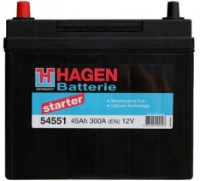 Автомобильный аккумулятор Hagen 54551 Starter