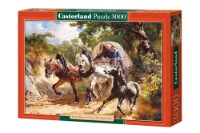 Puzzle Castorland 3000 Covered Wagon in a Narrow Path, R.Koller (C-300075)