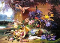 Puzzle Castorland 2000 Elegant Still Life with Flowers, Eugene Bidau (C-200276)