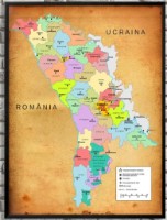 Art Maps Harta administrativă a Moldovei (0200001)