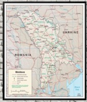 Art Maps Административная карта Молдовы (200019)