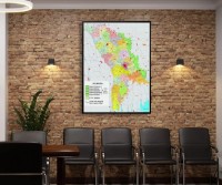 Art Maps Harta administrativă detaliată a Moldovei (0200002)