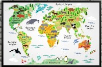 Art Maps Harta mondială pentru copii Animale (0200004)
