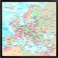 Art Maps Harta politică a Europei (0200011)