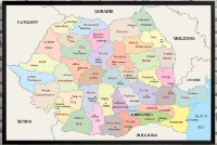 Art Maps Harta politică a României (0200016)