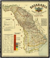Art Maps Этнографическая карта Бессарабии 1908-1915г. (200029)