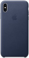 Чехол Apple iPhone XS Leather Case Midnight Blue