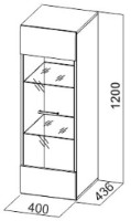 Настенный шкаф SV-Мебель Соло Белый/Белый Глянец (ФР-10018169)