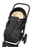 Husa de iarnă pentru copii Sensillo Combi 3in1 Romper bag Black/Wool (8478)