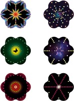 Набор мозаики-шнуровки Quercetti Play Creativo String Art Mandala (2850)
