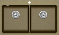 Chiuvetă de bucătărie Aquasanita Helika Magna SQM200 Brass