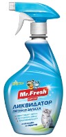 Нейтрализатор запаха Mr.Fresh 3в1 Ликвидатор пятен и запаха для кошек 500ml