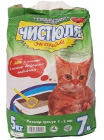 Asternut igienic pentru pisici Чистюля Эконом 1-2mm 4x5kg