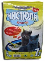 Asternut igienic pentru pisici Чистюля Юниор 3-4.5mm 4x5kg