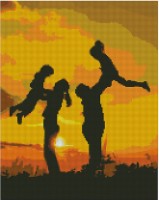 Алмазная картина по номерам Strateg Family Happiness (FA40806)