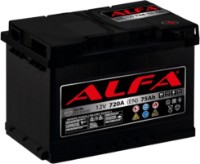 Автомобильный аккумулятор ALFA 12V 720A 75Ah А3 (0)
