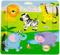 Пазл Viga 9 Discovery Puzzles Wild Animals (50838)