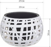Цветочный горшок M Plastik Хаос М3142 фото №3 — интернет-магазин Desire.md