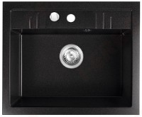 Chiuvetă de bucătărie Ferro DRGM1/48/58BA 580x480mm Grafit (09586)
