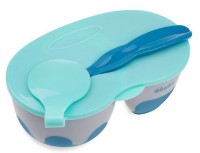 Двухсекционная тарелочка Akuku A0303 Grey/Blue