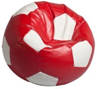 Puf Relaxtime Football Big White&Red