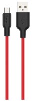 Cablu USB Hoco X21 Plus for Micro Black/Red