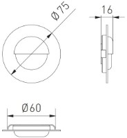 Lampă încorporabilă GTV Escada LD-ESOB084-51