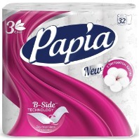 Туалетная бумага Papia B-Side 3 plies 32 rolls