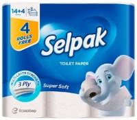 Туалетная бумага Selpak Super Soft 3 plies 14+4 rolls