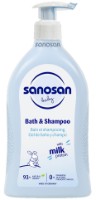 Gel de duș pentru bebeluși Sanosan Baby Bath & Shampoo 500ml