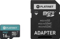 Карта памяти Platinet microSDHC 16Gb class10 U1 + Adapter (PMMSD16UI)