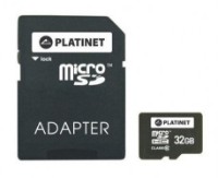Карта памяти Platinet microSDHC class10 32Gb + Adapter (PMMSD3210)