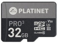 Сard de memorie Platinet microSDHC class10 U3 32Gb + Adapter (PMMSD32UIII)