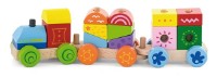 Кубики Viga Stacking Train (50534)